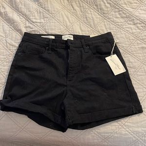 Womens black jean shorts